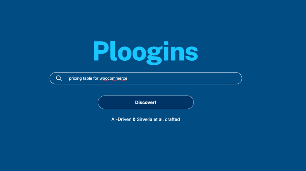 Example of usage of Ploogins - Home